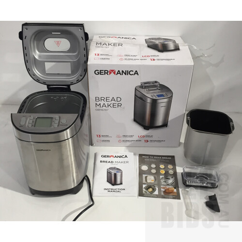 Germanica Breadmaker GBM6787, ORP $129.00.