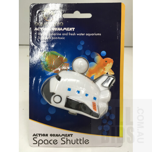 Bulk Space Shuttle Action Air Connect Fish Tank Aquarium Ornament (Aquatopia) ORP $1,079.28 - Lot Of 72