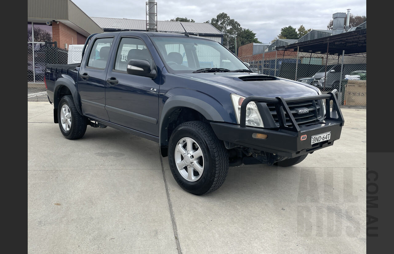 2/2010 Isuzu D-max LS-M (4x4) TF Crew Cab Utility Blue 3.0L