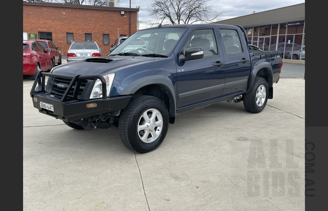 2/2010 Isuzu D-max LS-M (4x4) TF Crew Cab Utility Blue 3.0L