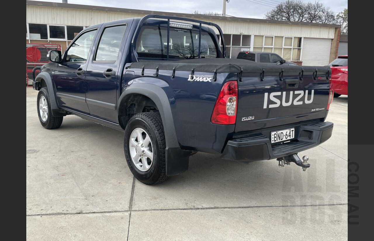 2/2010 Isuzu D-max LS-M (4x4) TF Crew Cab Utility Blue 3.0L
