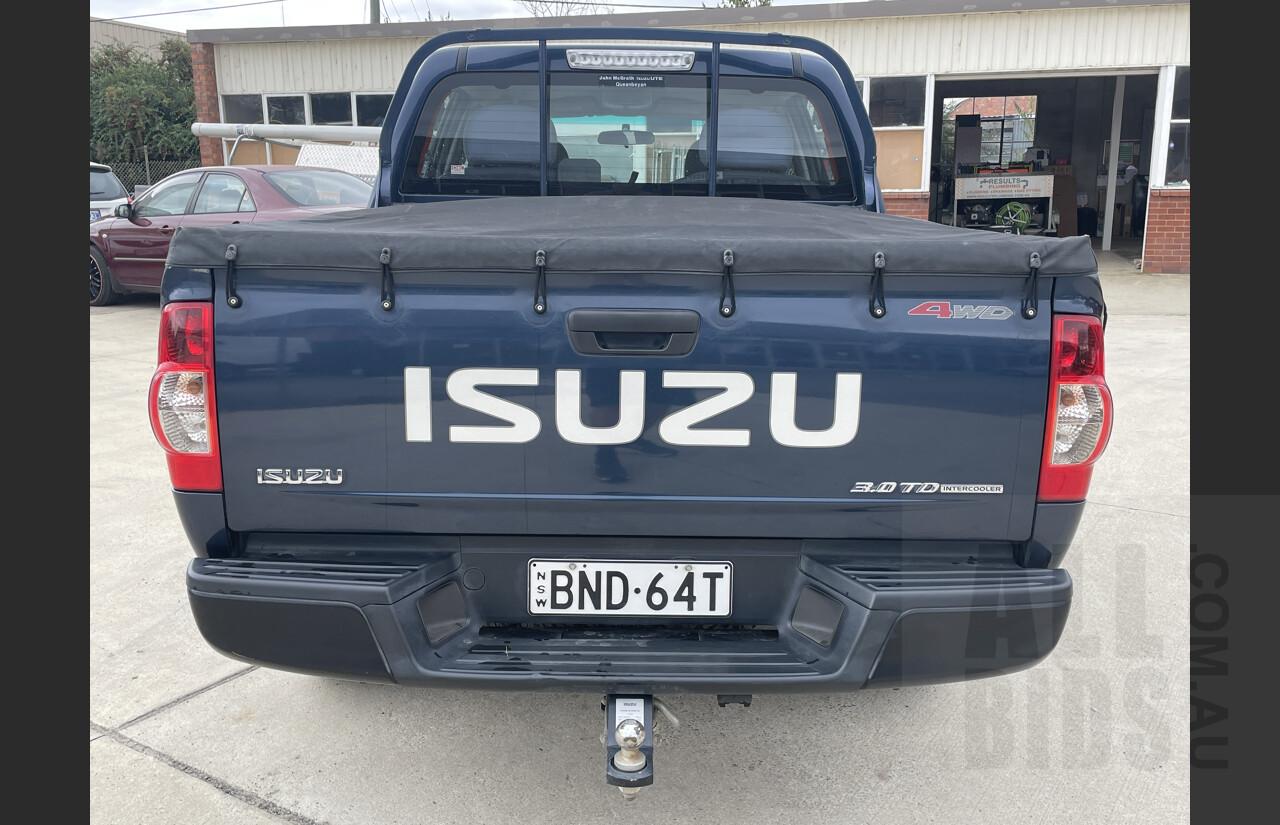 2/2010 Isuzu D-max LS-M (4x4) TF Crew Cab Utility Blue 3.0L