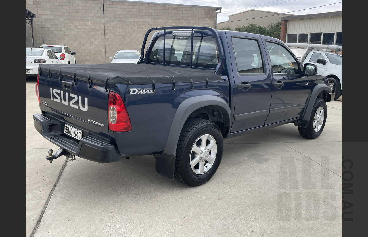 2/2010 Isuzu D-max LS-M (4x4) TF Crew Cab Utility Blue 3.0L