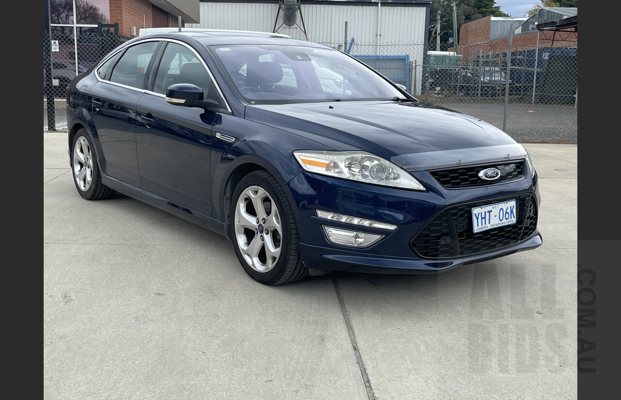 11/2011 Ford Mondeo Titanium TDCi MC 5d Hatchback Blue 2.0L