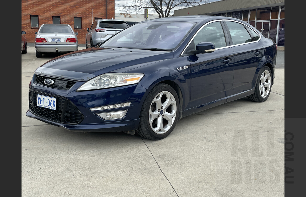11/2011 Ford Mondeo Titanium TDCi MC 5d Hatchback Blue 2.0L