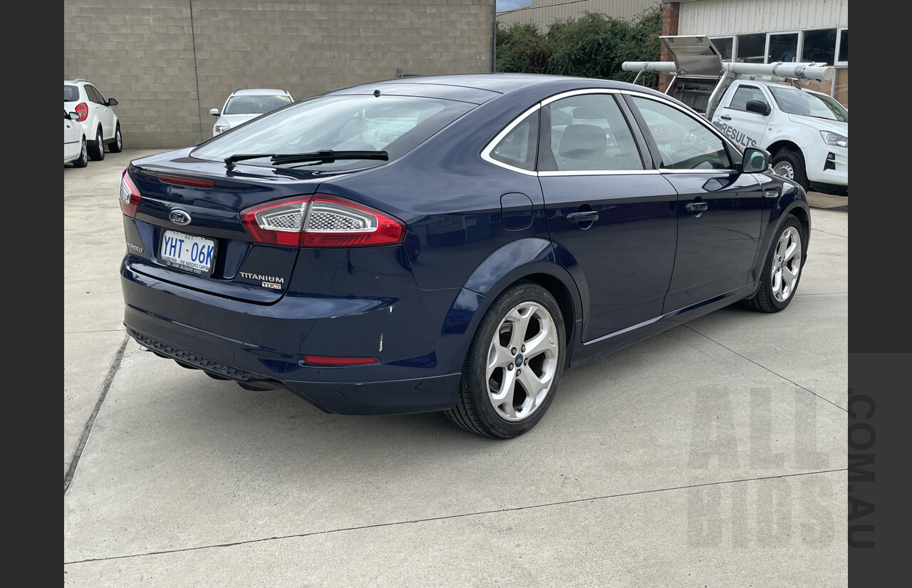 11/2011 Ford Mondeo Titanium TDCi MC 5d Hatchback Blue 2.0L