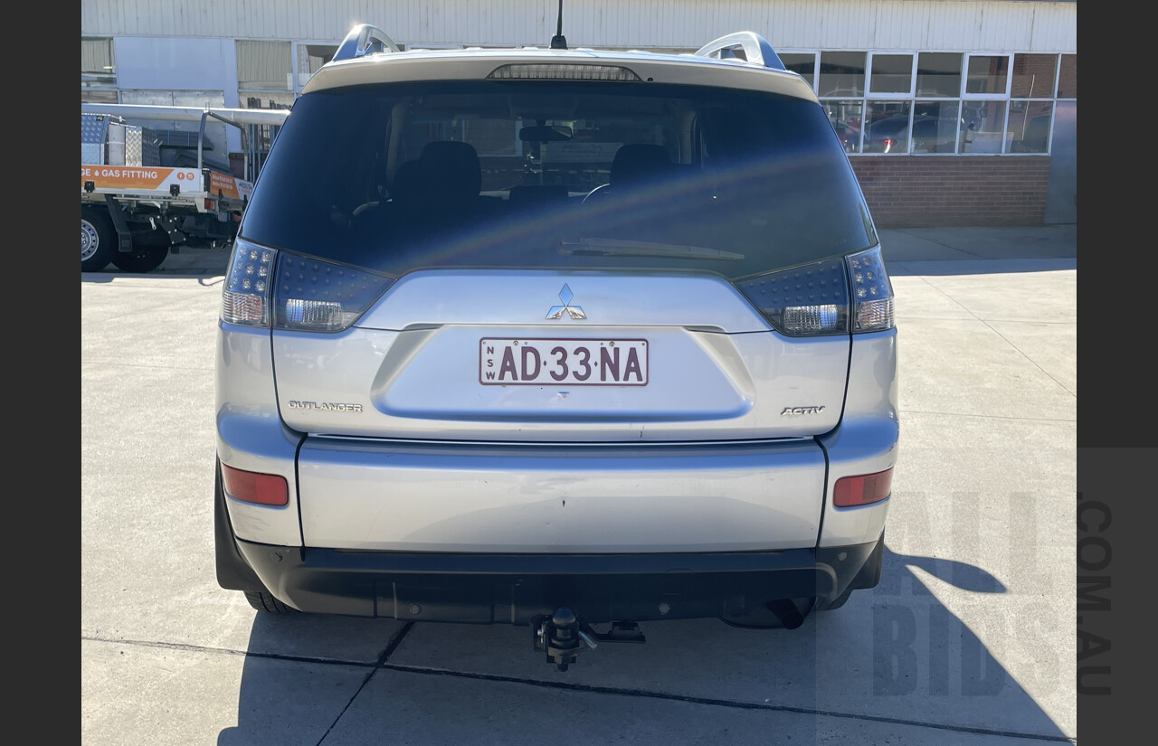 8/2009 Mitsubishi Outlander Activ (5 Seat) ZG MY09 4d Wagon Silver 2.4L