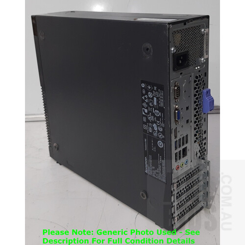 Lenovo Thinkcenter (33951M5) Intel Core (i5-3470) 3.20GHz - 3.60GHz 4-Core CPU Desktop Computer