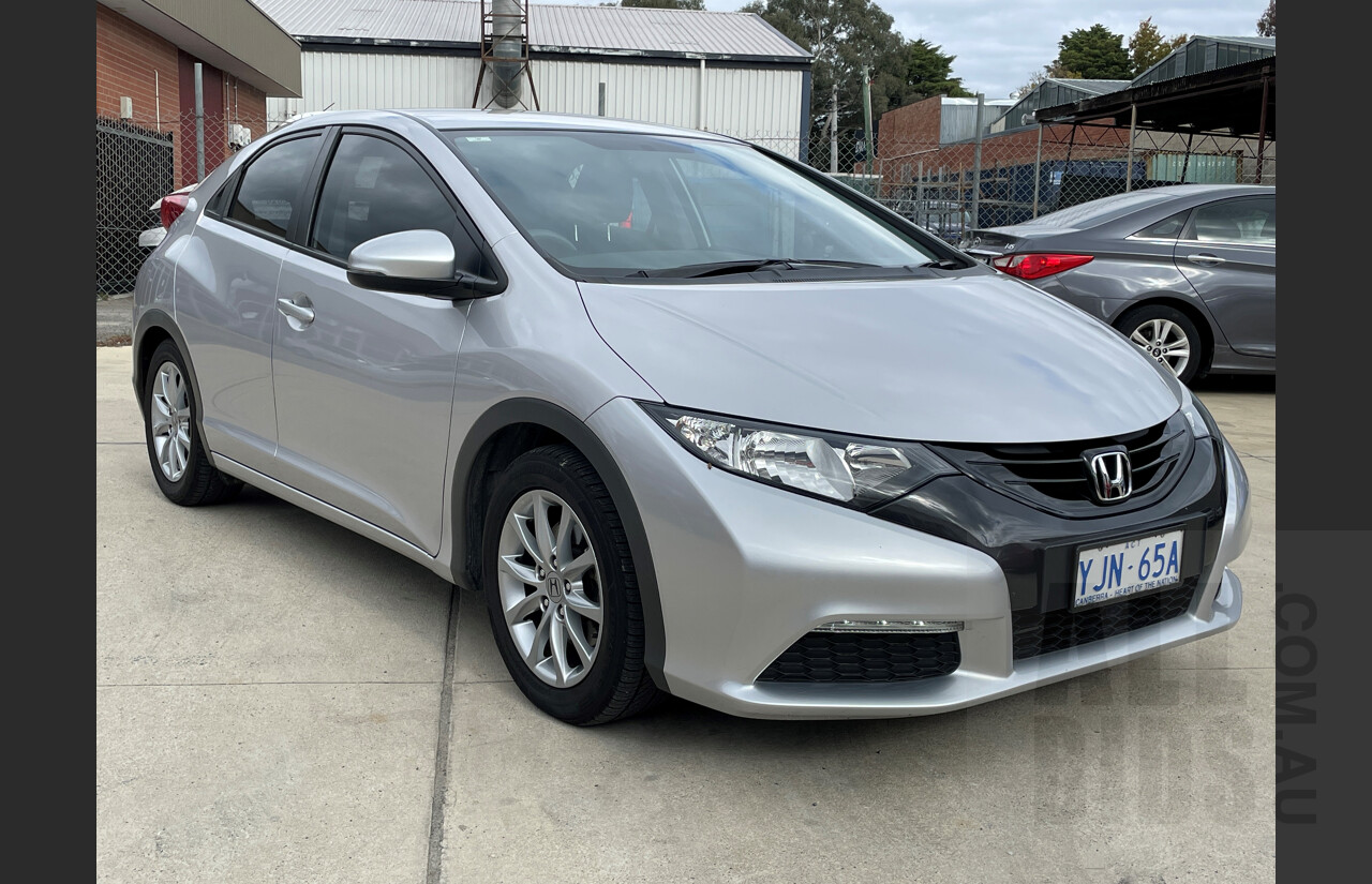 7/2012 Honda Civic Vti-s FK 5d Hatchback Silver 1.8L