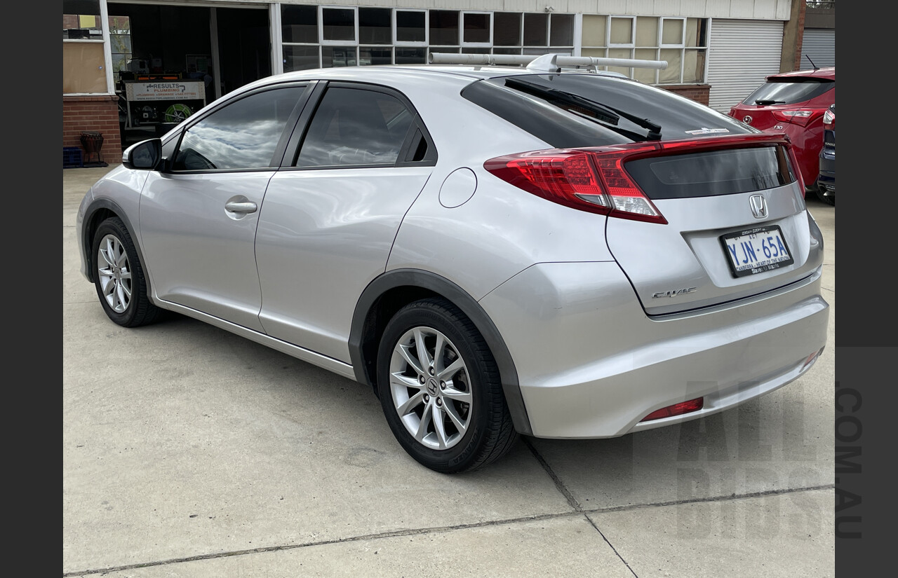7/2012 Honda Civic Vti-s FK 5d Hatchback Silver 1.8L