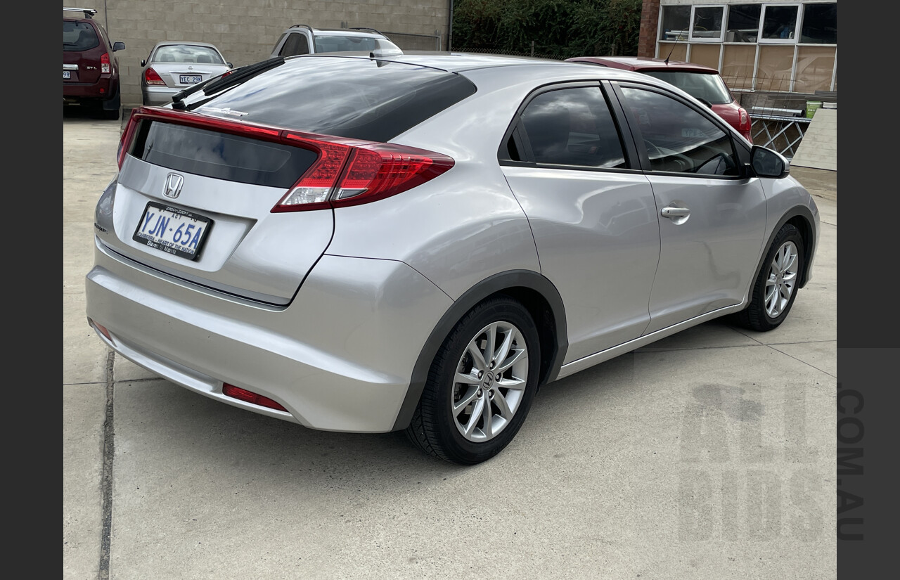 7/2012 Honda Civic Vti-s FK 5d Hatchback Silver 1.8L
