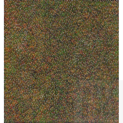 Gracie Morton Pwerle (born 1956), Bush Plum, Acrylic on Canvas, 95 x 89 cm 