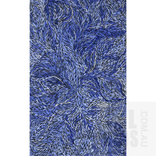 Jeannie (Pitjara) Petyarre (born 1956), Yam Leaf Dreaming, Acrylic on Canvas,152 x 94 cm