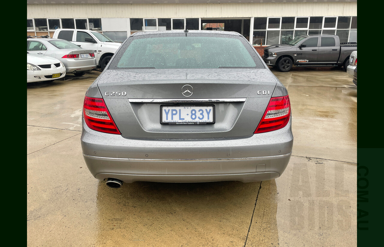 10/2011 Mercedes-Benz C250 CDI BE W204 MY11 4d Sedan Silver 2.1L