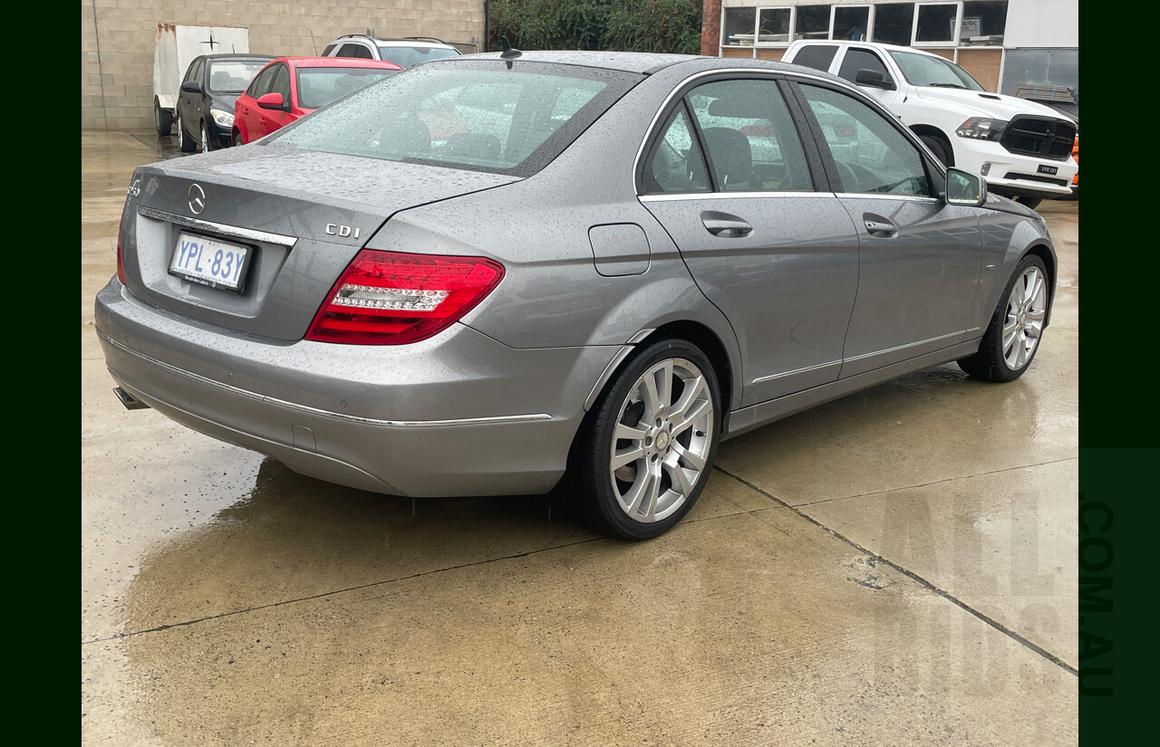 10/2011 Mercedes-Benz C250 CDI BE W204 MY11 4d Sedan Silver 2.1L