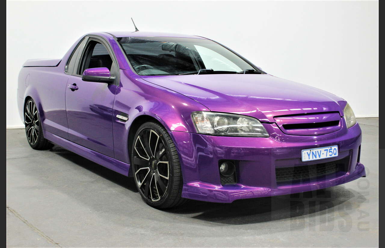 11/2007 Holden Commodore SS-V VE Utility Morpheus Purple 6.0L V8 Manual