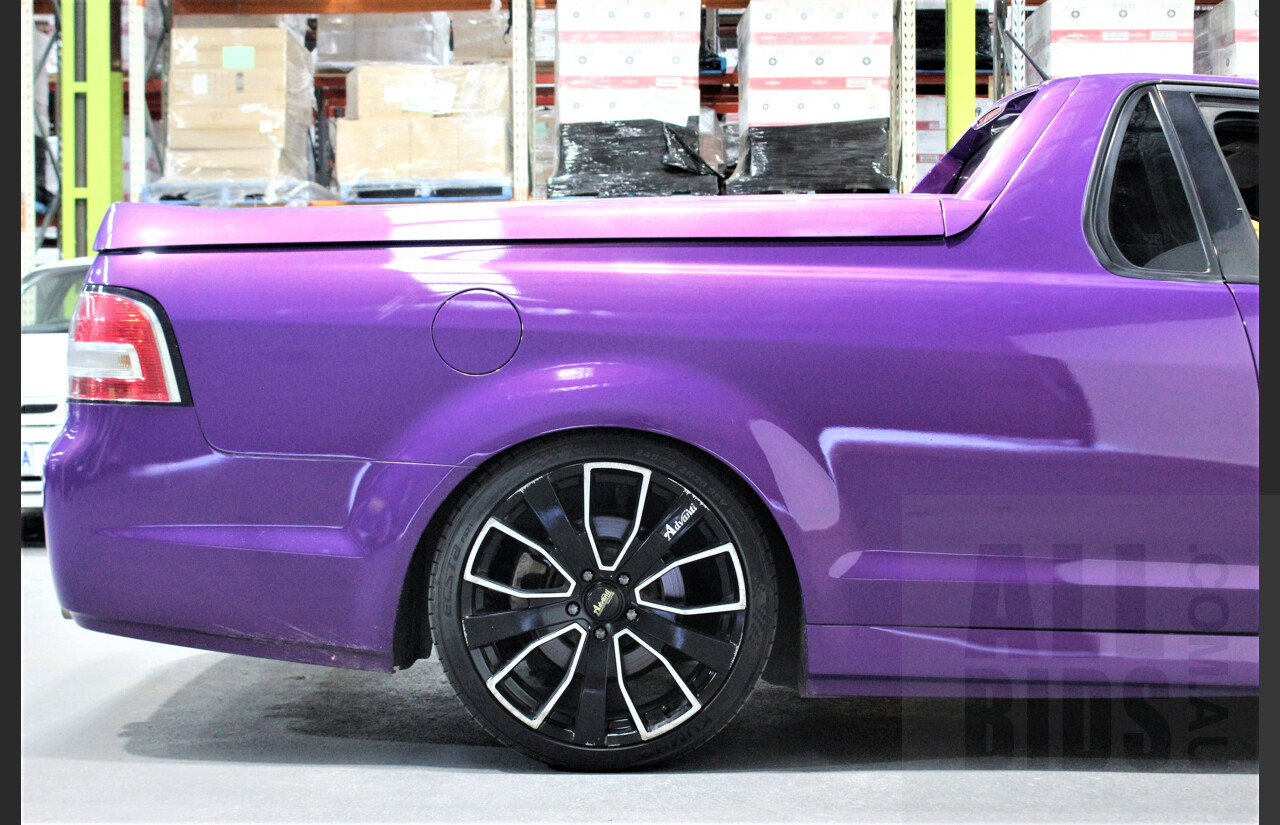 11/2007 Holden Commodore SS-V VE Utility Morpheus Purple 6.0L V8 Manual