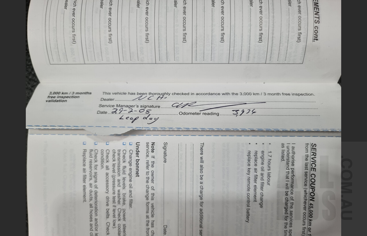 11/2007 Holden Commodore SS-V VE Utility Morpheus Purple 6.0L V8 Manual