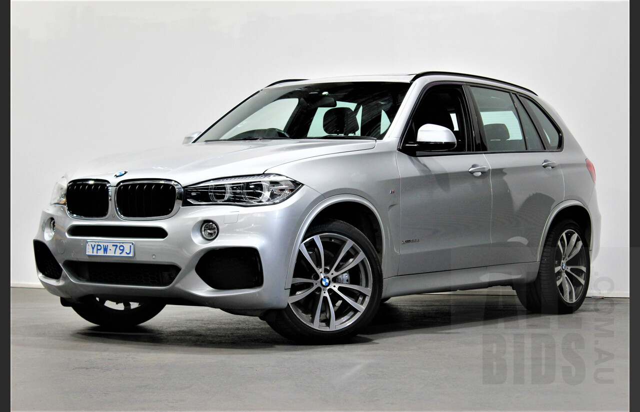 1/2015 Bmw X5 Xdrive 30d F15 4d Wagon Silver 3.0L Turbo Diesel