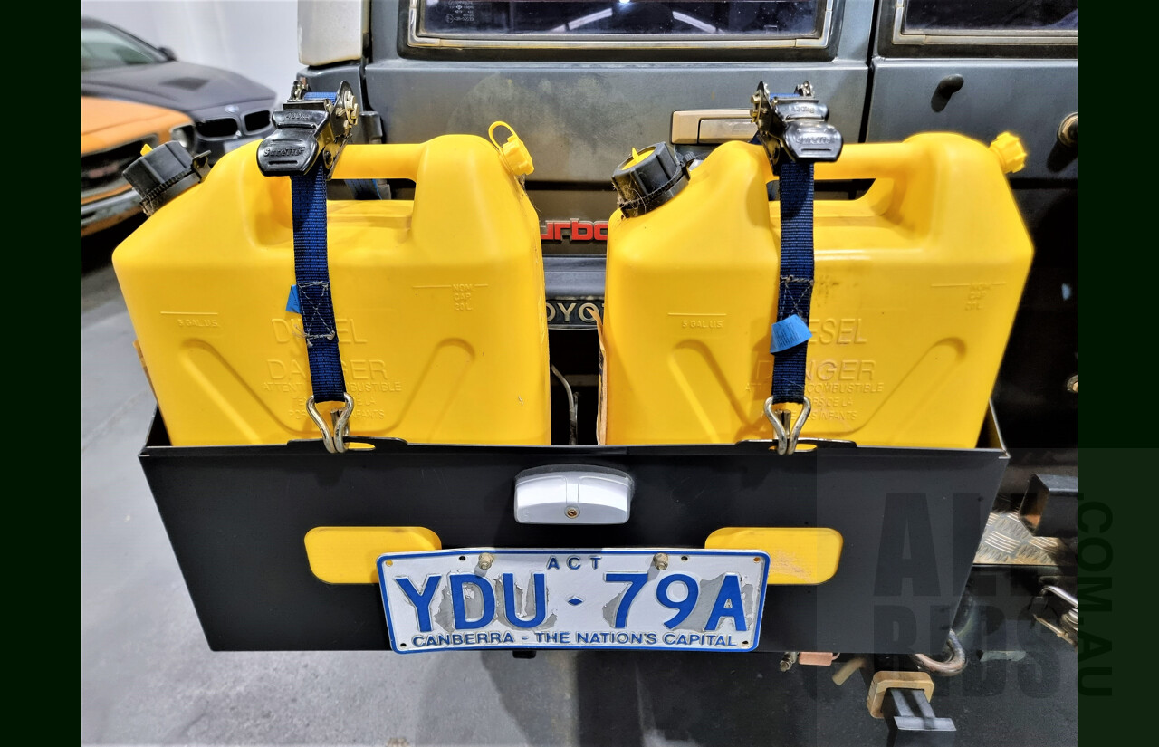 2/1987 Toyota Landcruiser LX Turbo BJ74 (4x4) 2d FRP Top Grey 3.4L 13B-T Turbo Diesel