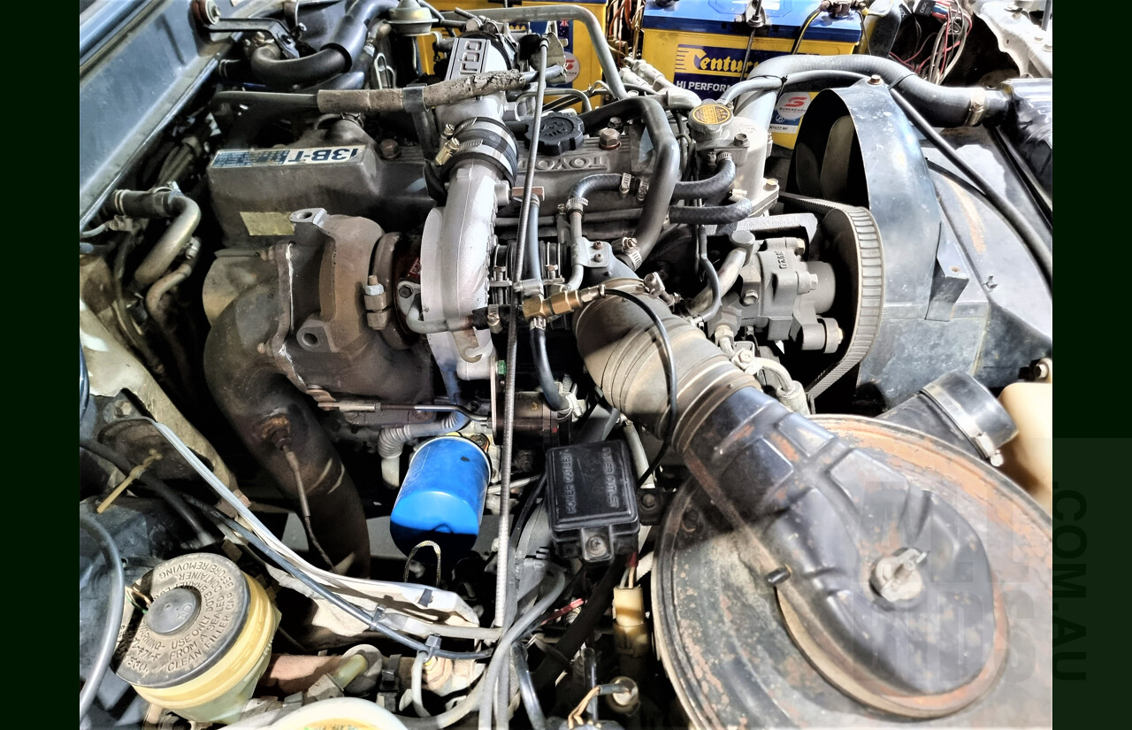 2/1987 Toyota Landcruiser LX Turbo BJ74 (4x4) 2d FRP Top Grey 3.4L 13B-T Turbo Diesel