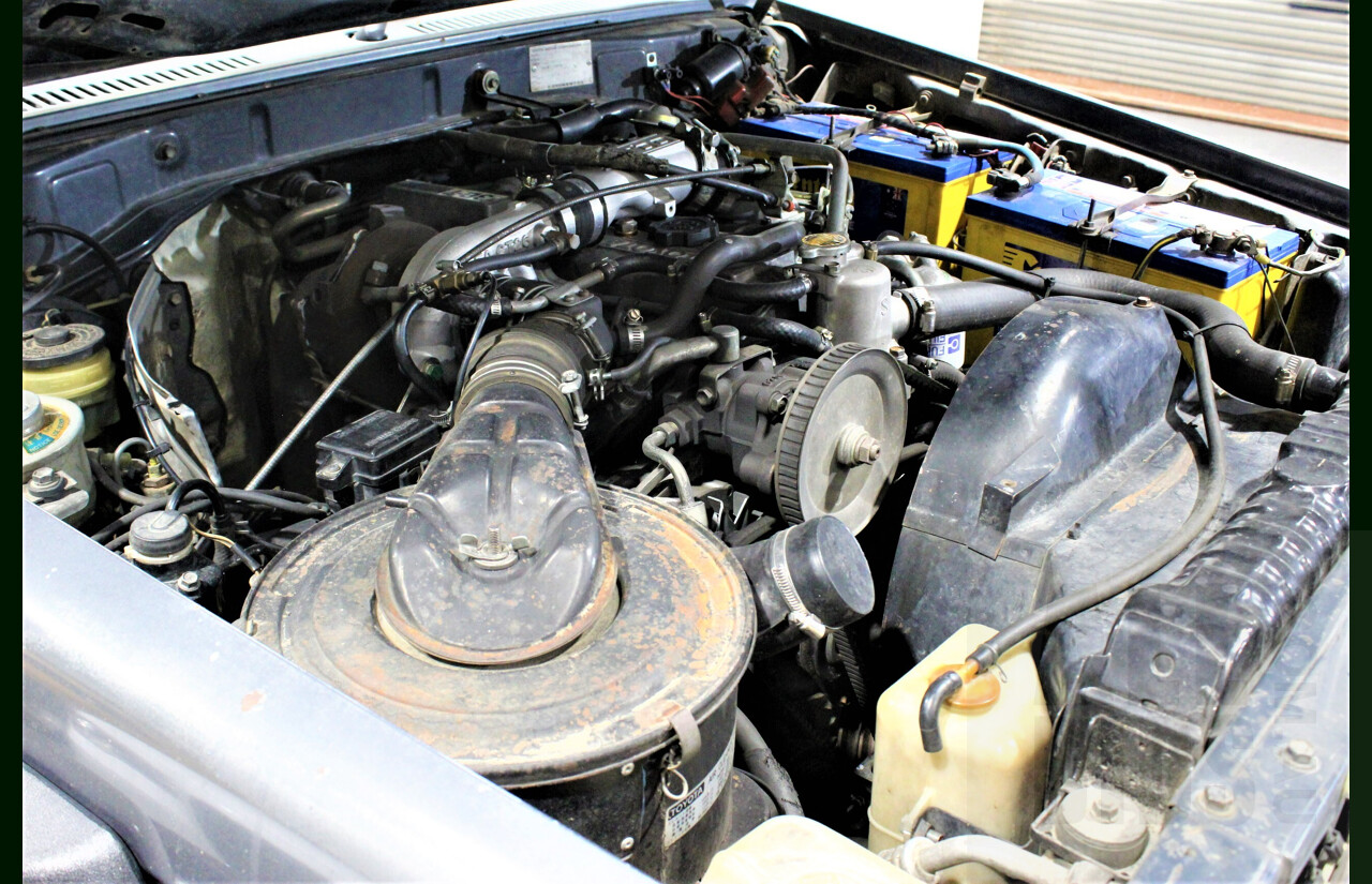 2/1987 Toyota Landcruiser LX Turbo BJ74 (4x4) 2d FRP Top Grey 3.4L 13B-T Turbo Diesel