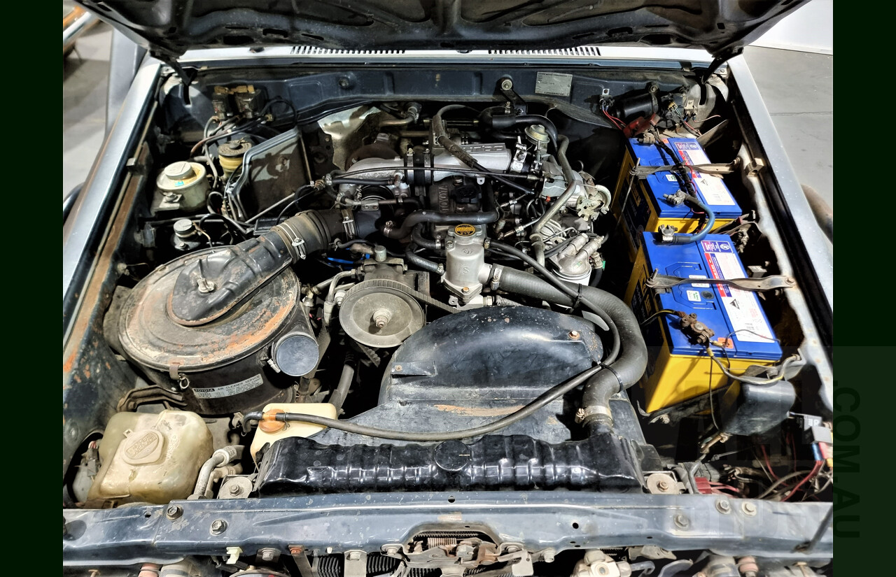 2/1987 Toyota Landcruiser LX Turbo BJ74 (4x4) 2d FRP Top Grey 3.4L 13B-T Turbo Diesel