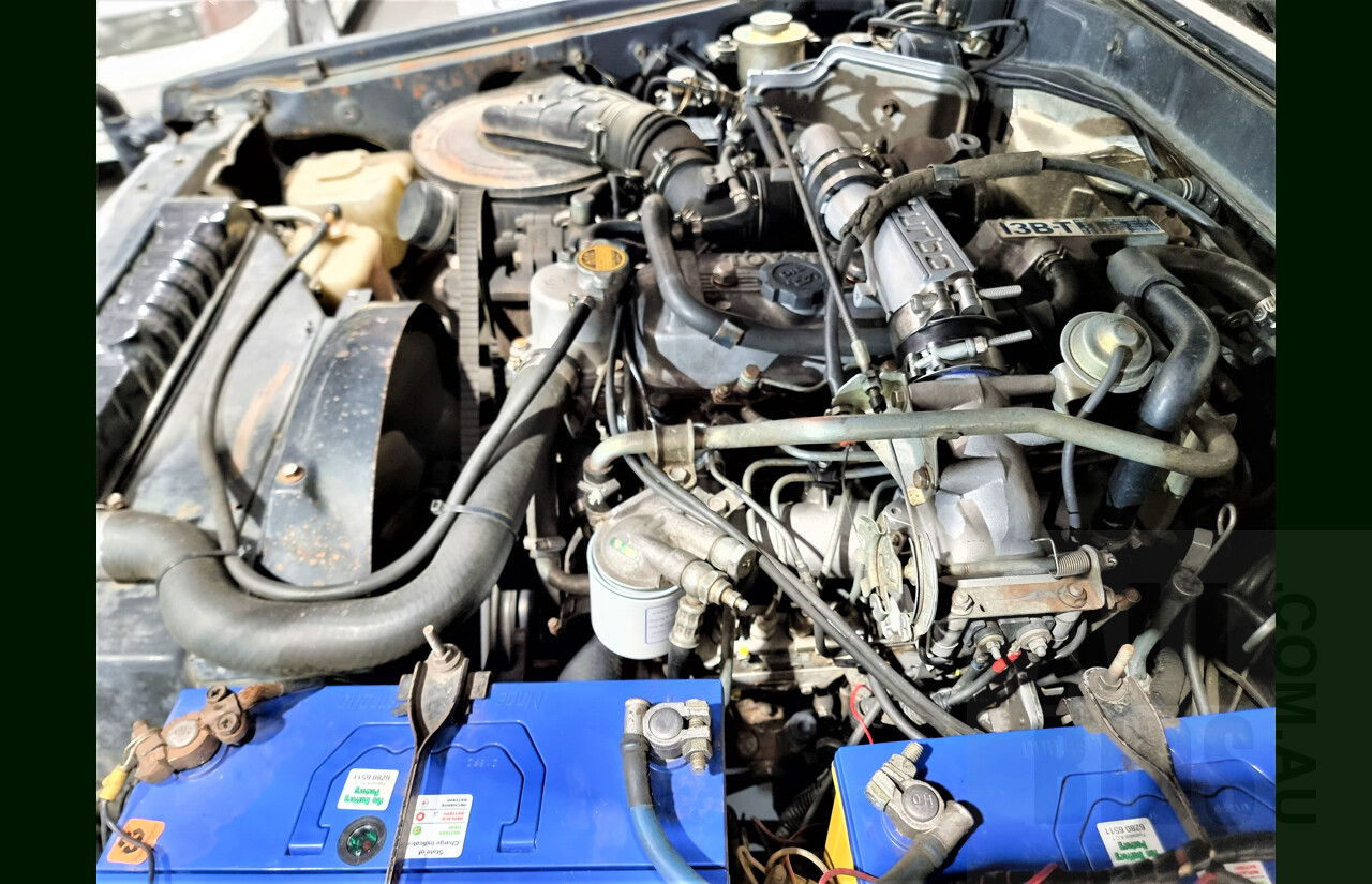 2/1987 Toyota Landcruiser LX Turbo BJ74 (4x4) 2d FRP Top Grey 3.4L 13B-T Turbo Diesel