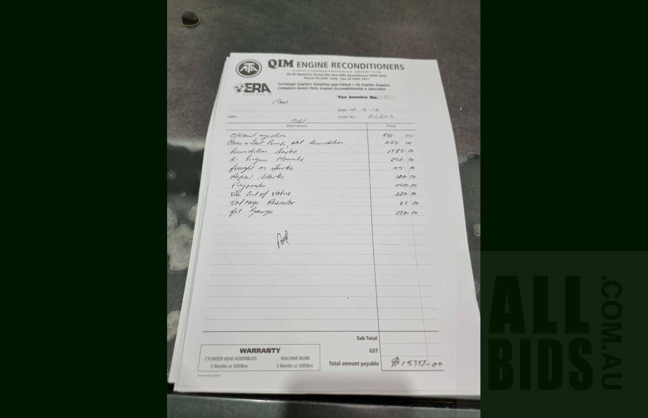 2/1987 Toyota Landcruiser LX Turbo BJ74 (4x4) 2d FRP Top Grey 3.4L 13B-T Turbo Diesel