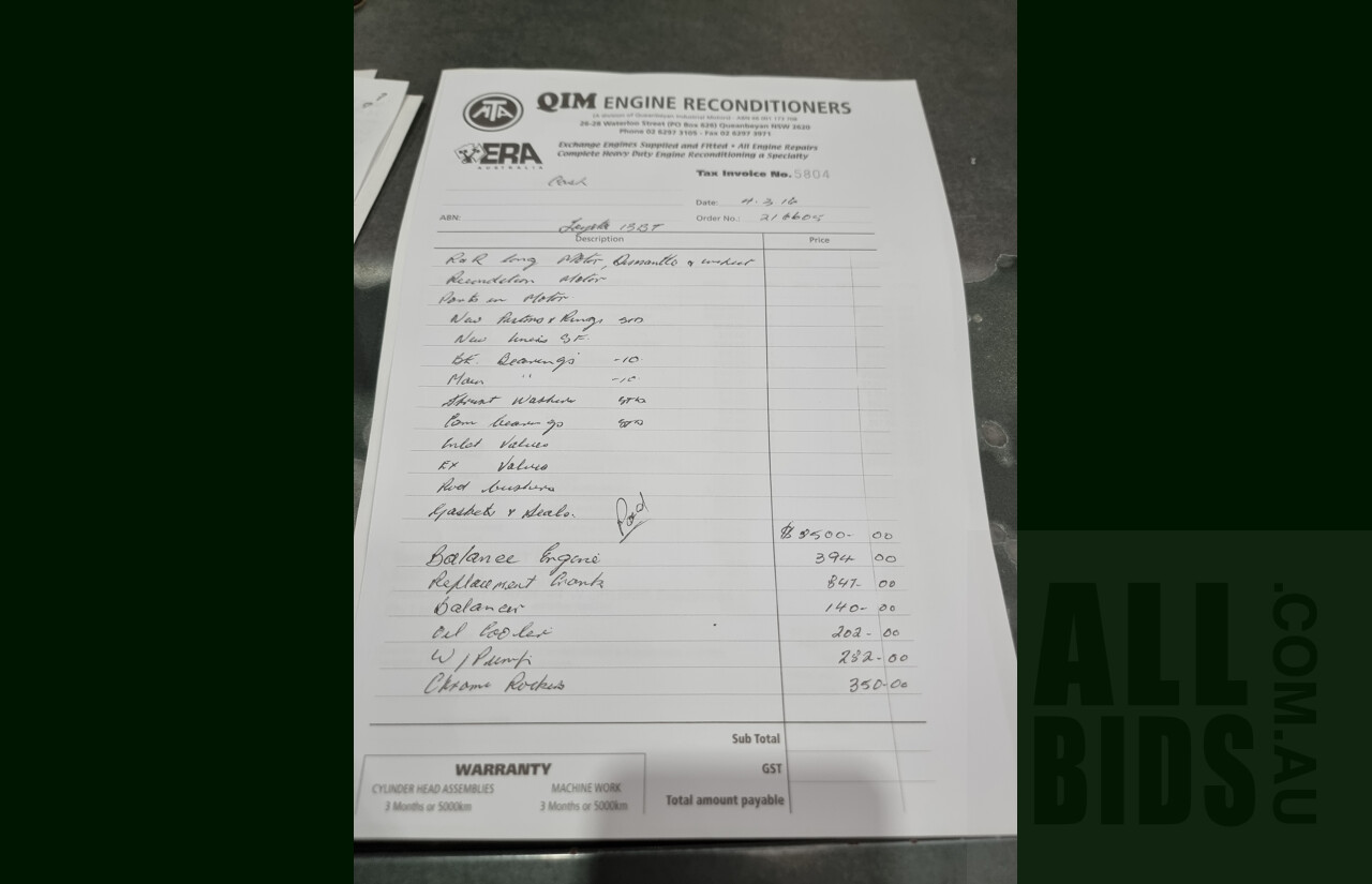 2/1987 Toyota Landcruiser LX Turbo BJ74 (4x4) 2d FRP Top Grey 3.4L 13B-T Turbo Diesel