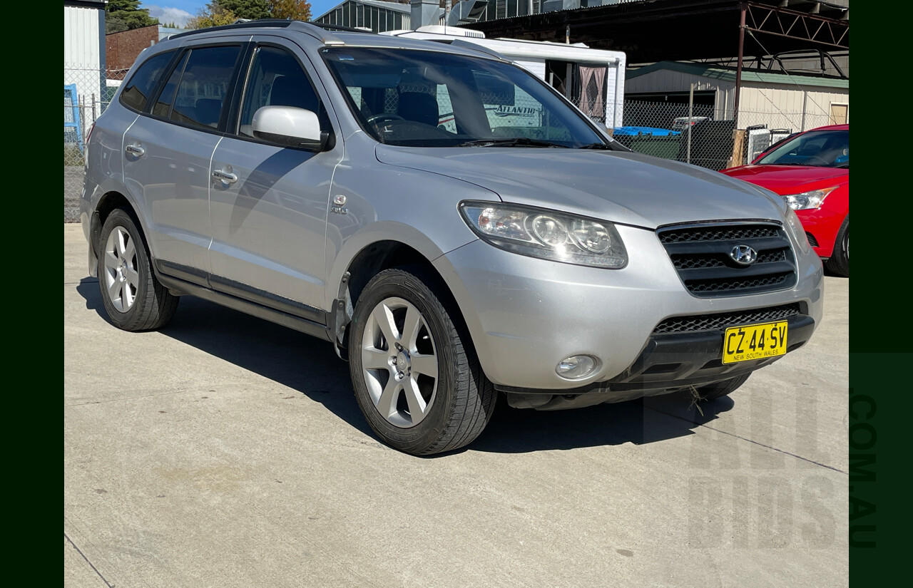 2/2008 Hyundai Santa Fe Elite CRDi (4x4) CM MY07 UPGRADE 4d Wagon Silver  2.2L