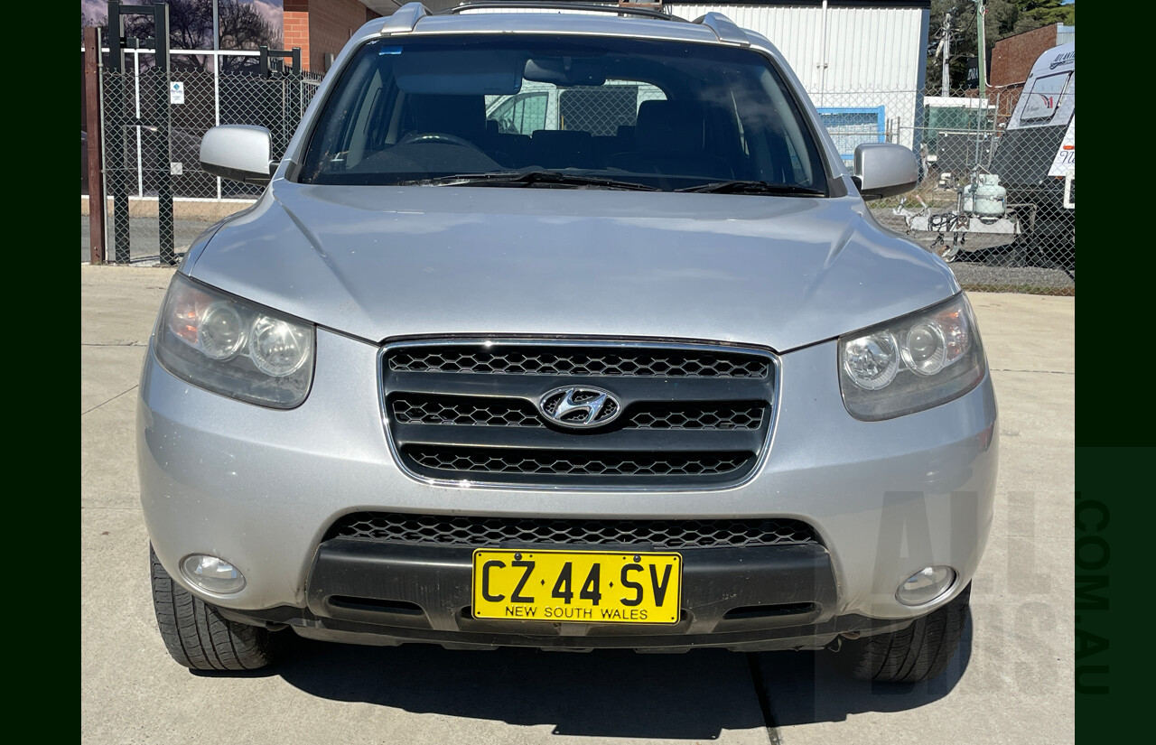 2/2008 Hyundai Santa Fe Elite CRDi (4x4) CM MY07 UPGRADE 4d Wagon Silver  2.2L