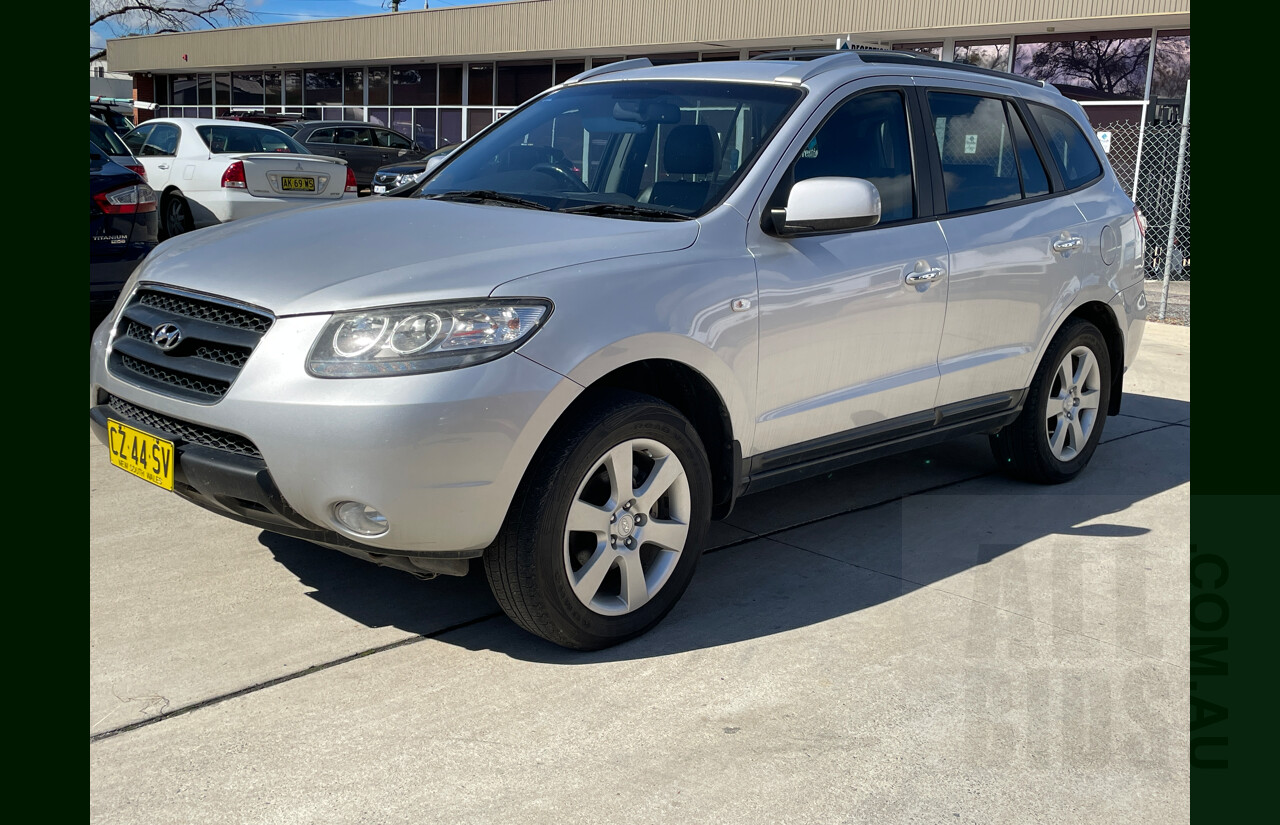 2/2008 Hyundai Santa Fe Elite CRDi (4x4) CM MY07 UPGRADE 4d Wagon Silver  2.2L