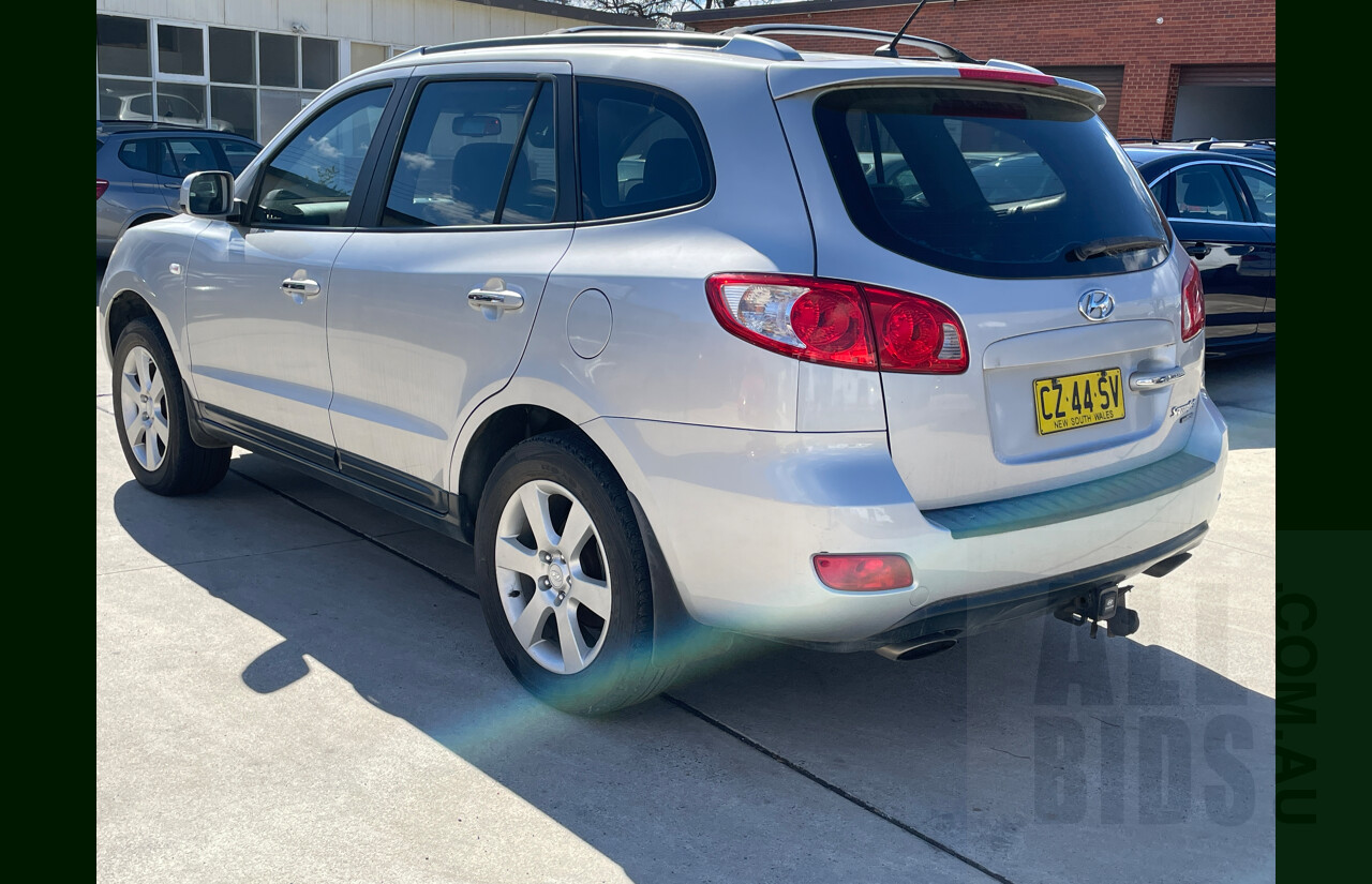 2/2008 Hyundai Santa Fe Elite CRDi (4x4) CM MY07 UPGRADE 4d Wagon Silver  2.2L