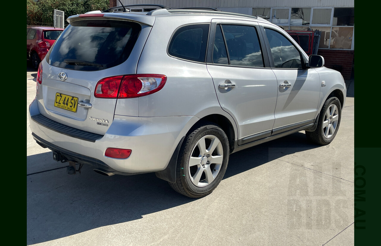 2/2008 Hyundai Santa Fe Elite CRDi (4x4) CM MY07 UPGRADE 4d Wagon Silver  2.2L
