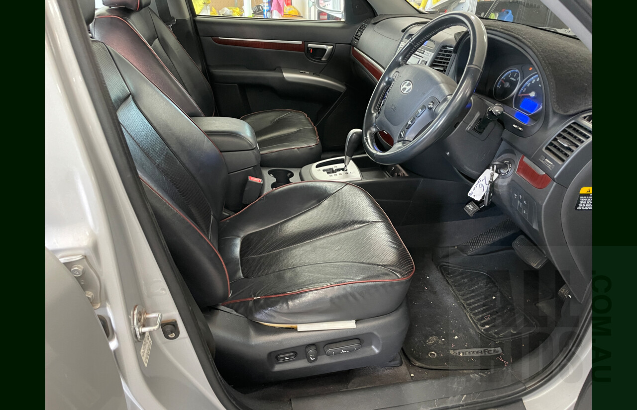 2/2008 Hyundai Santa Fe Elite CRDi (4x4) CM MY07 UPGRADE 4d Wagon Silver  2.2L