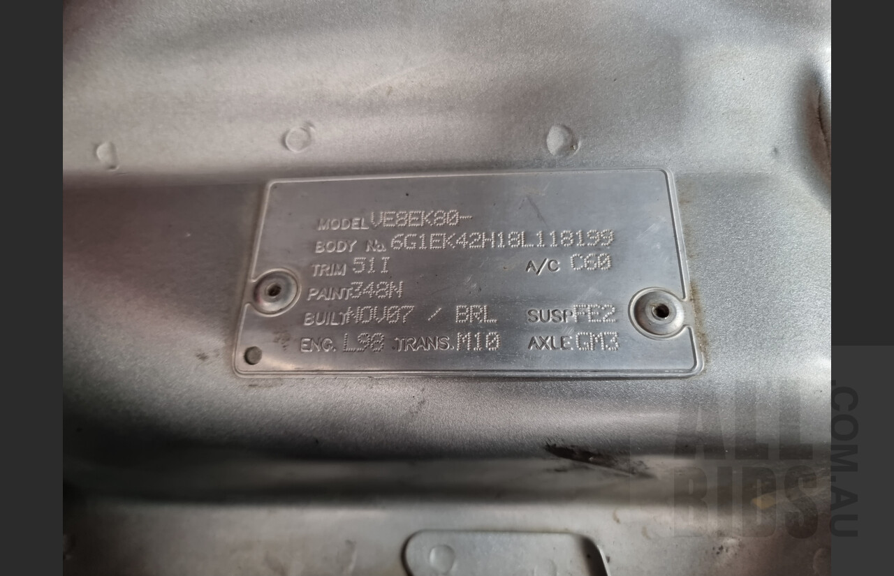 11/2007 Holden VE Commodore SS Utility Silver 6.0L V8 Manual
