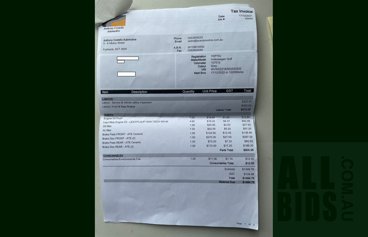 6/2006 Volkswagen Golf 2.0 FSI Comfortline 1K 5d Hatchback Grey 2.0L