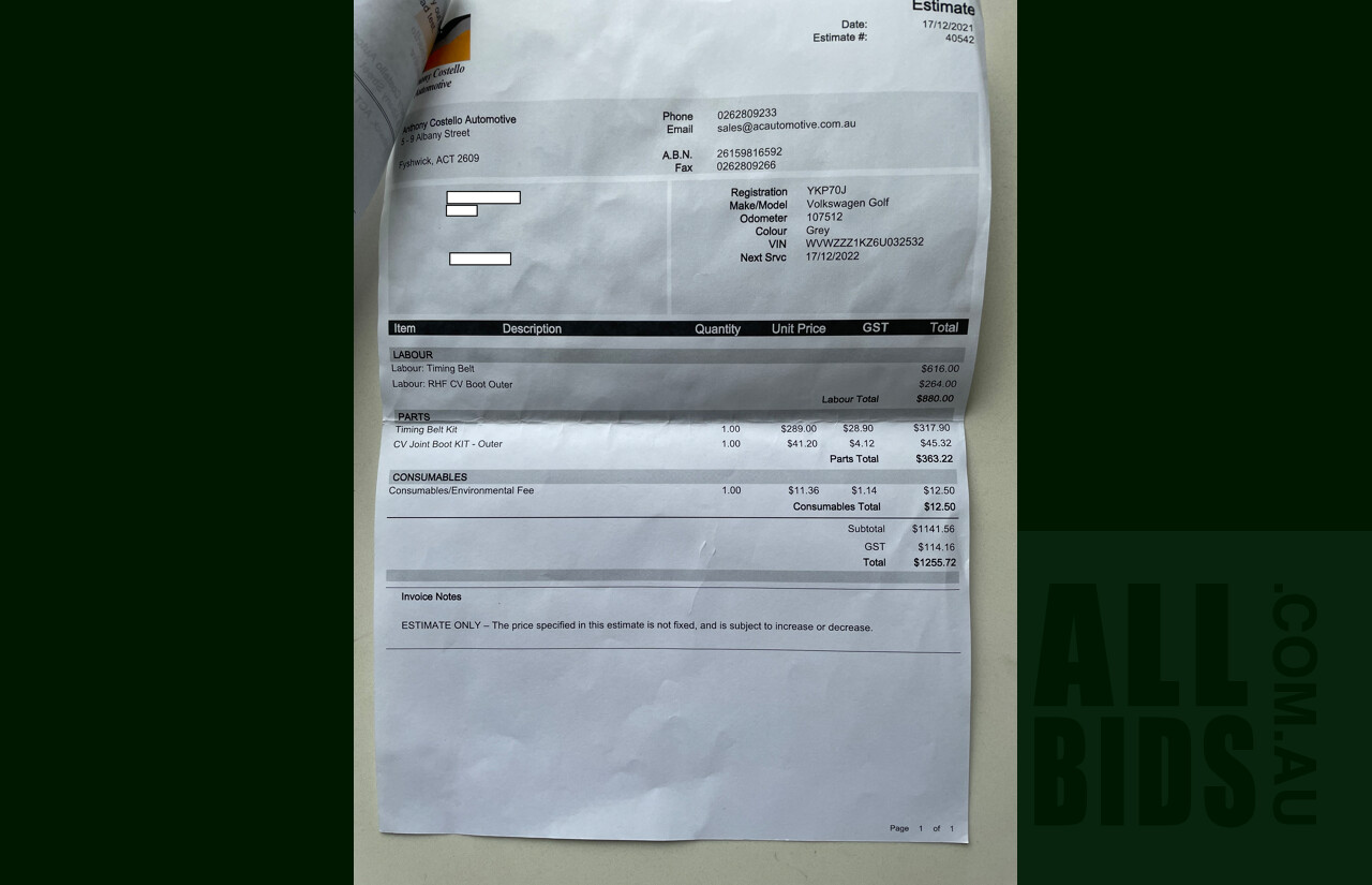 6/2006 Volkswagen Golf 2.0 FSI Comfortline 1K 5d Hatchback Grey 2.0L