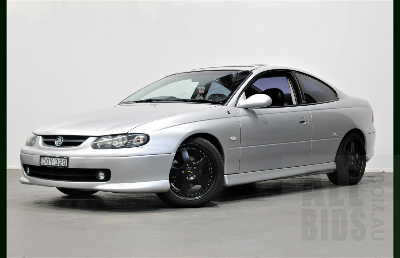 8/2002 Holden Monaro CV8 V2 2d Coupe Silver 5.7L V8