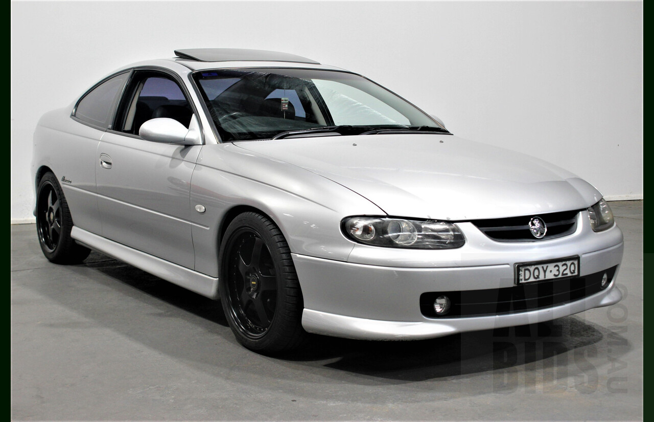8/2002 Holden Monaro CV8 V2 2d Coupe Silver 5.7L V8