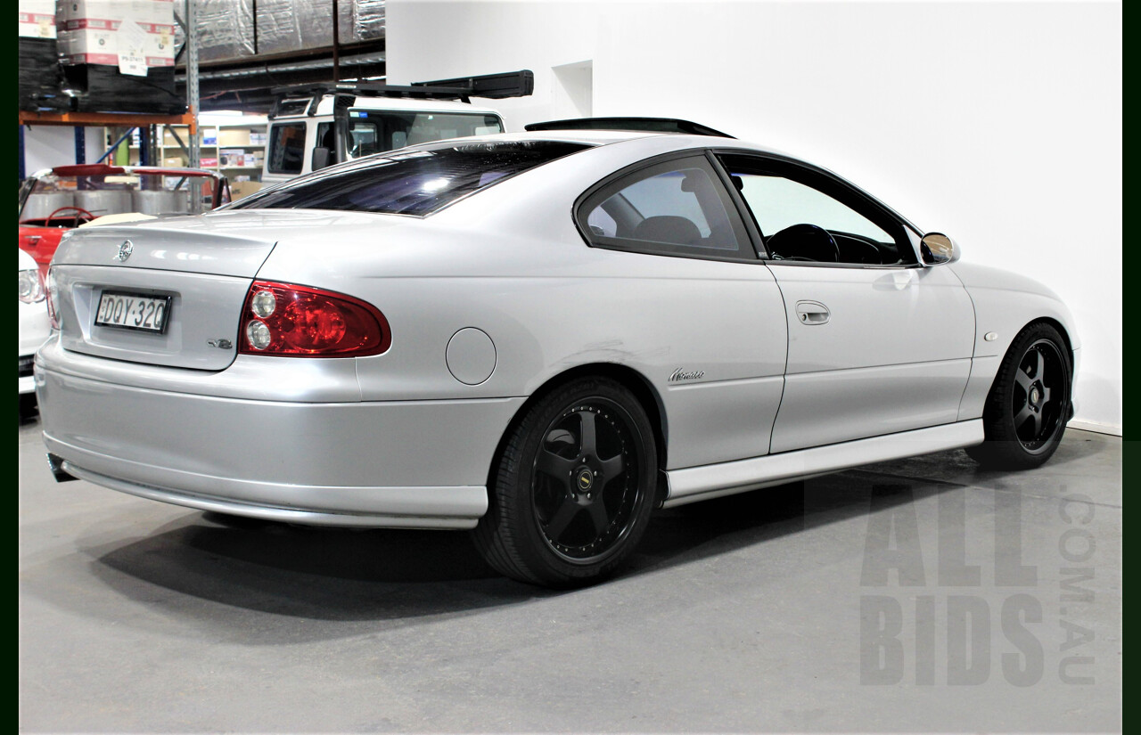8/2002 Holden Monaro CV8 V2 2d Coupe Silver 5.7L V8