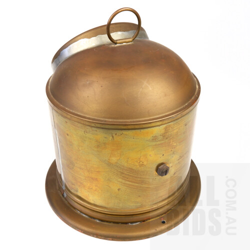 Vintage English Sestrel Maritime Gimbal Compass in Brass Case