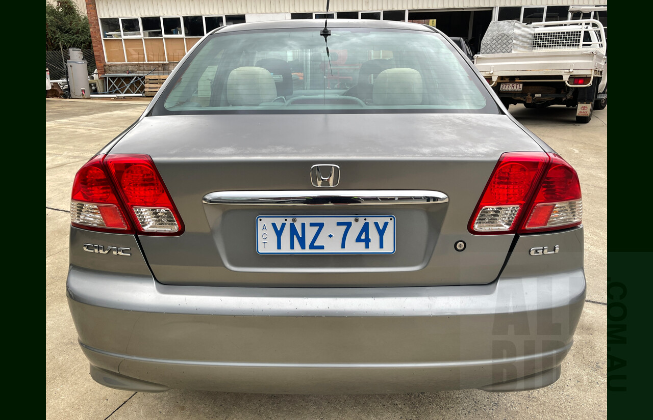 8/2005 Honda Civic GLi 7TH GEN 4d Sedan Grey 1.7L