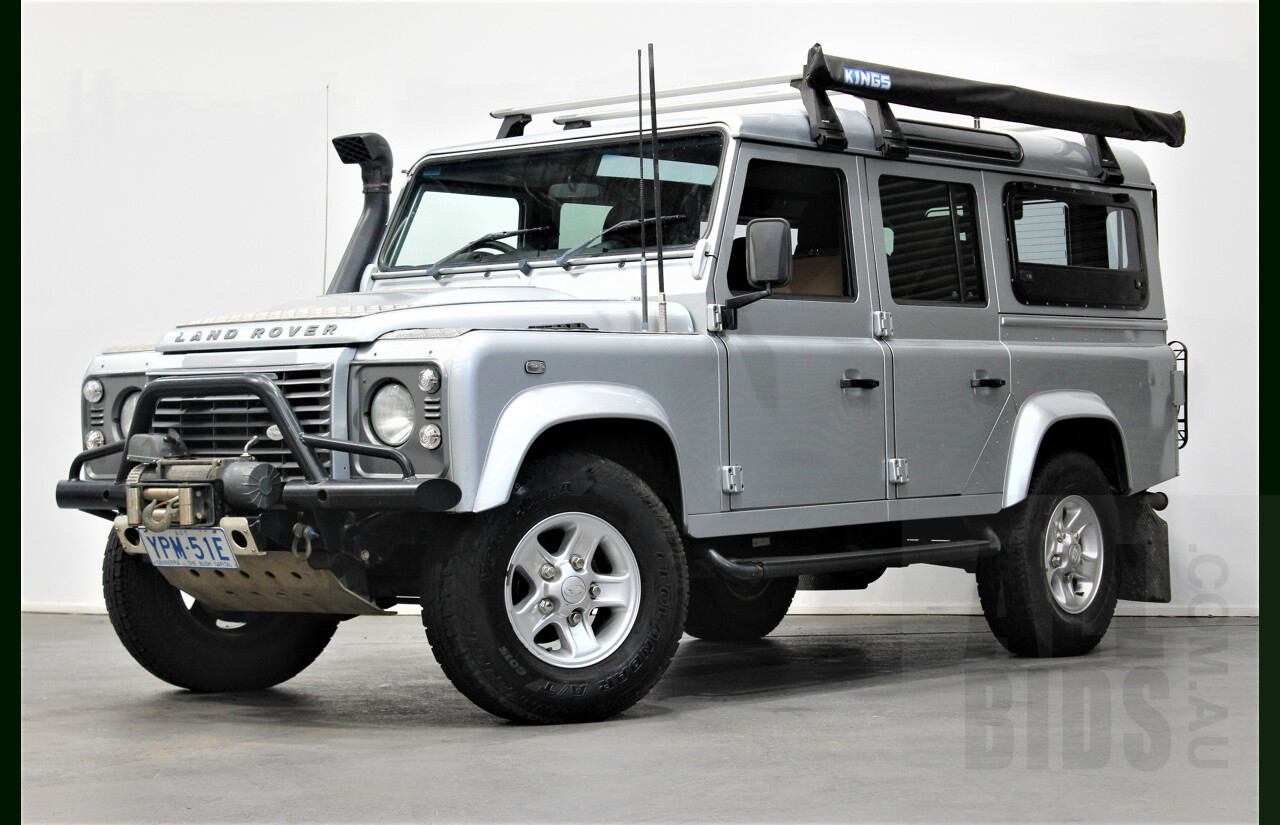 4/2009 Land Rover Defender 110 (4x4) MY09 4d Wagon Silver 2.4L Turbo Diesel