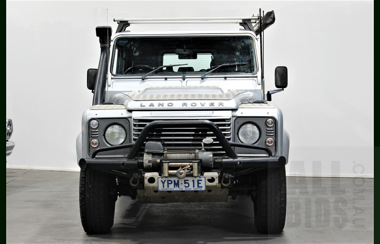 4/2009 Land Rover Defender 110 (4x4) MY09 4d Wagon Silver 2.4L Turbo Diesel