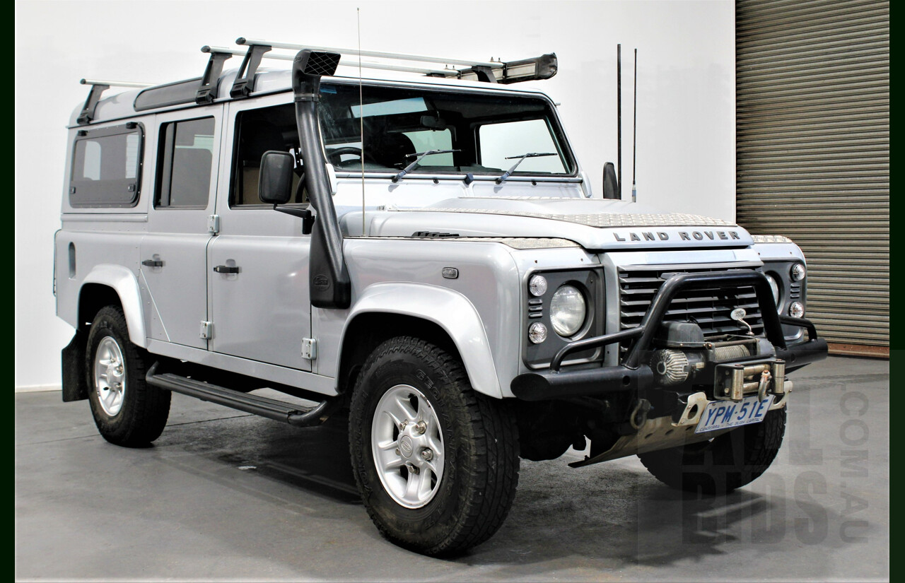 4/2009 Land Rover Defender 110 (4x4) MY09 4d Wagon Silver 2.4L Turbo Diesel