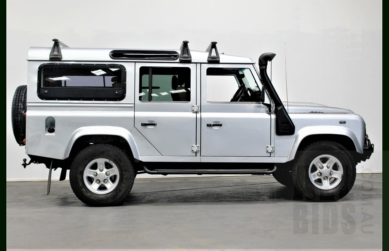 4/2009 Land Rover Defender 110 (4x4) MY09 4d Wagon Silver 2.4L Turbo Diesel