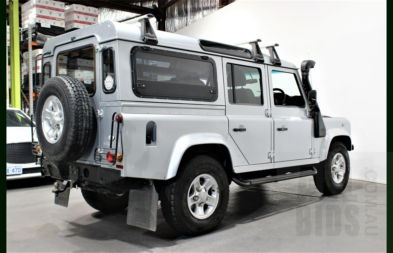 4/2009 Land Rover Defender 110 (4x4) MY09 4d Wagon Silver 2.4L Turbo Diesel