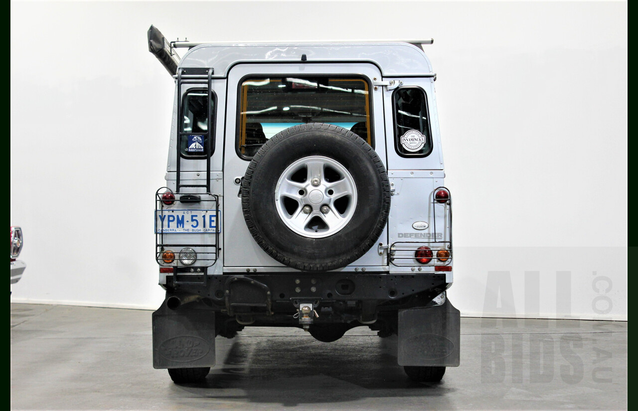 4/2009 Land Rover Defender 110 (4x4) MY09 4d Wagon Silver 2.4L Turbo Diesel